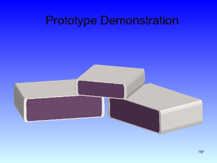 Prototype Demonstration 157 