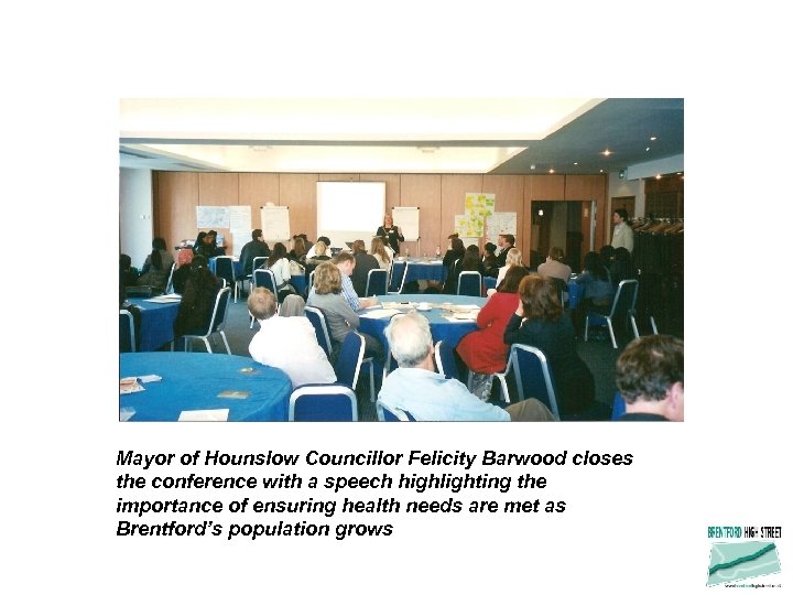 Mayor of Hounslow Councillor Felicity Barwood closes the conference with a speech highlighting the