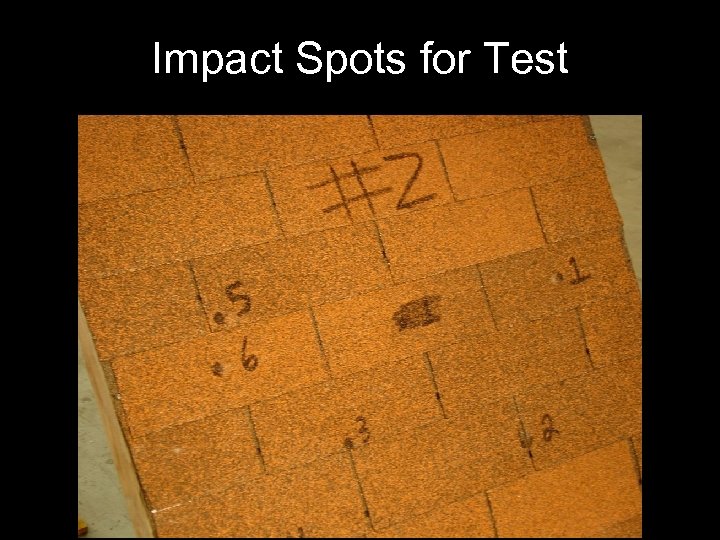 Impact Spots for Test 