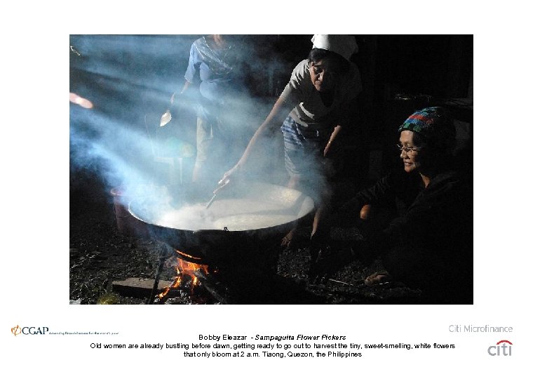 Bobby Eleazar - Sampaguita Flower Pickers Old women are already bustling before dawn, getting