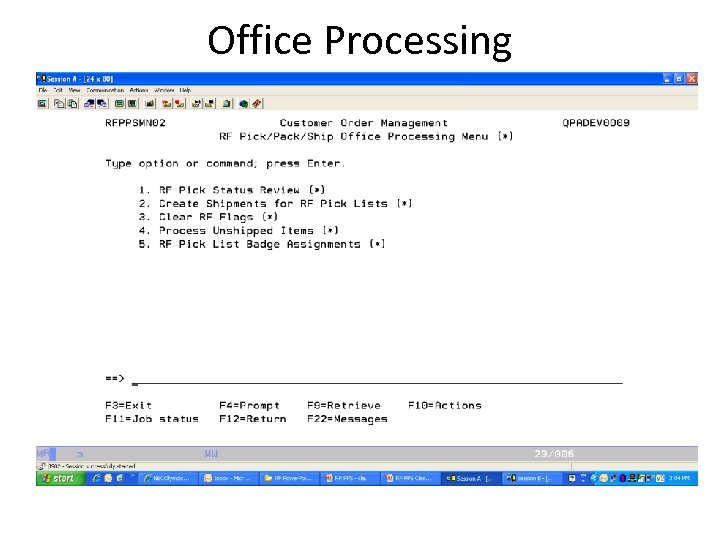 Office Processing 