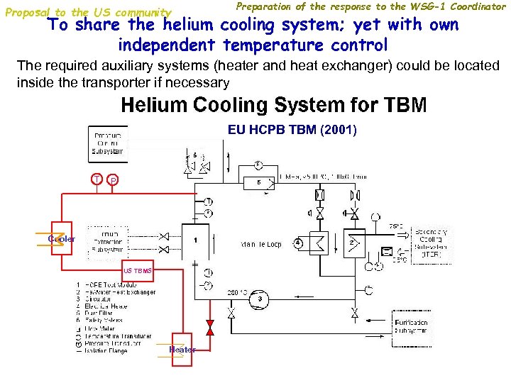 Proposal to the US community Preparation of the response to the WSG-1 Coordinator To