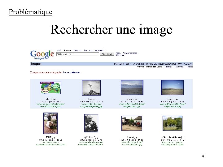 Problématique Recher une image 4 