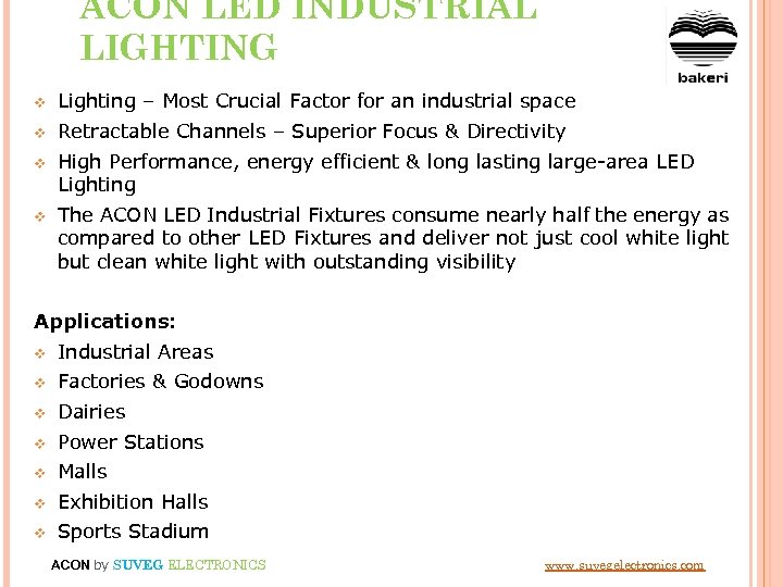 ACON LED INDUSTRIAL LIGHTING v Lighting – Most Crucial Factor for an industrial space