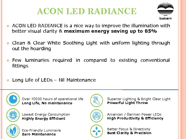 ACON LED RADIANCE v ACON LED RADIANCE is a nice way to improve the