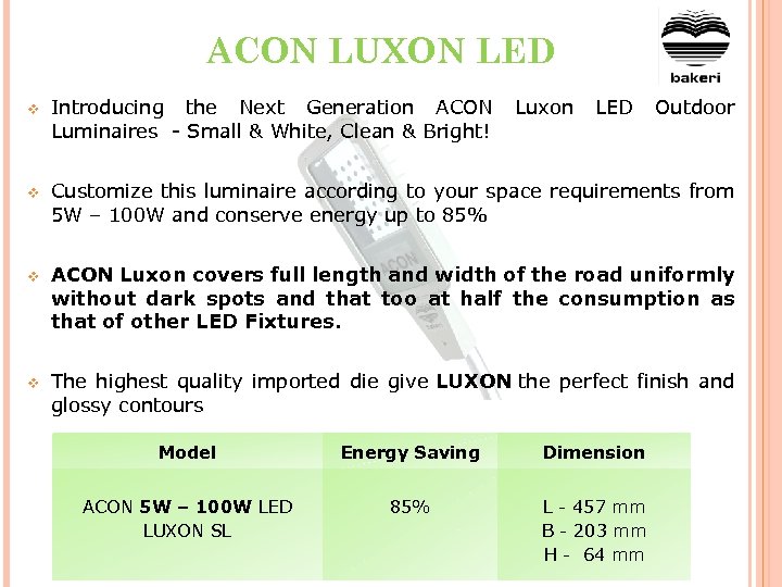 ACON LUXON LED v Introducing the Next Generation ACON Luxon LED Outdoor Luminaires -