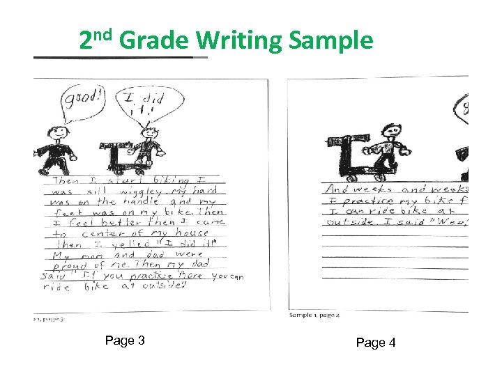 2 nd Grade Writing Sample Page 3 Page 4 