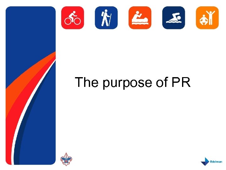 The purpose of PR 