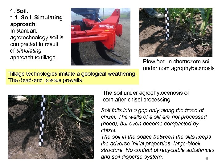 1. Soil. 1. 1. Soil. Simulating approach. In standard agrotechnology soil is compacted in
