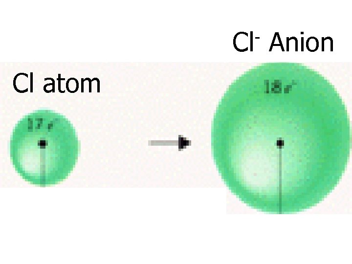 Cl Cl atom Anion 
