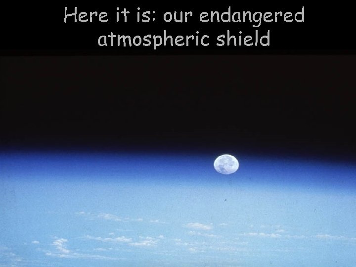 Here it is: our endangered atmospheric shield 