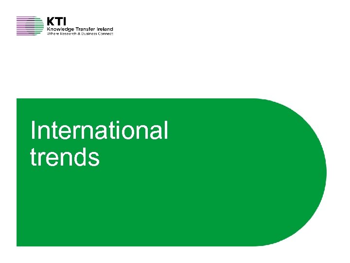 International trends 25 Connect at knowledgetransferireland. com 