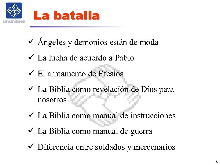 La batalla ü Ángeles y demonios están de moda ü La lucha de acuerdo