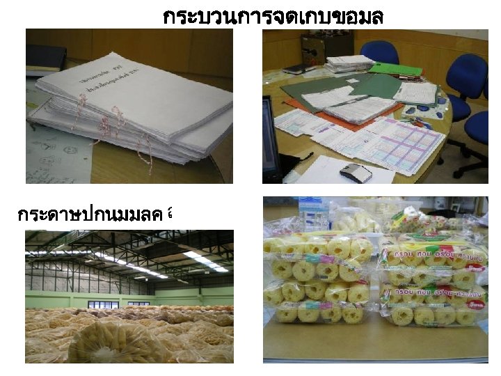 กระบวนการจดเกบขอมล กระดาษปกนมมลค ลาน า 24. . . บาท 6 