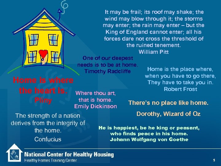 It may be frail; its roof may shake; the wind may blow through it;