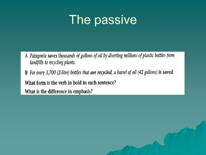 The passive 