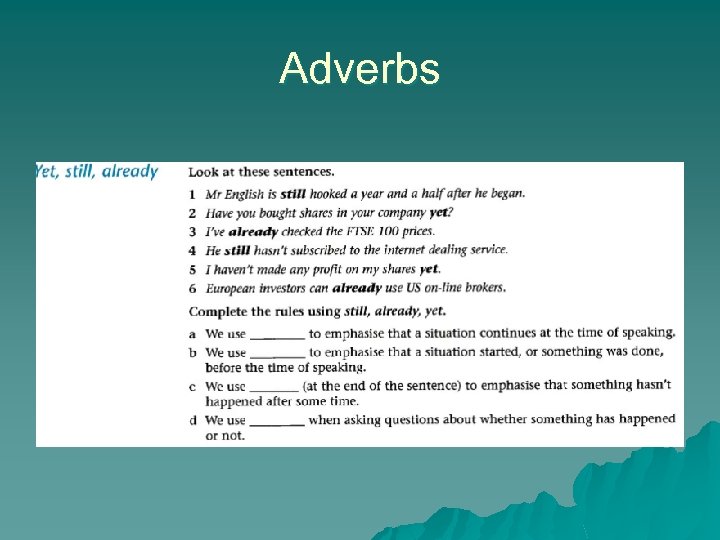 Adverbs 