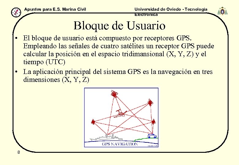 Apuntes para E. S. Marina Civil Universidad de Oviedo - Tecnología Electrónica Bloque de