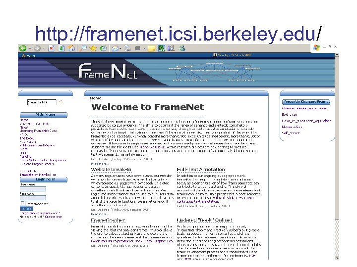 http: //framenet. icsi. berkeley. edu/ 