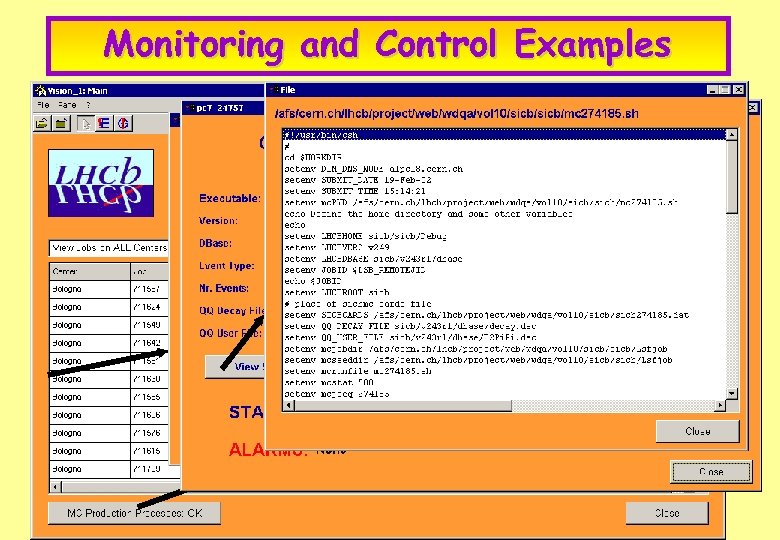 Monitoring and Control Examples 