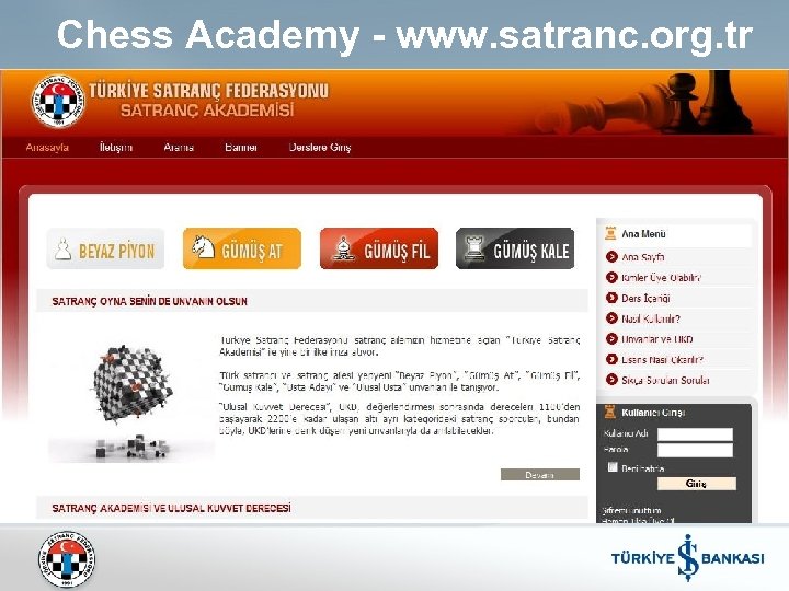 Chess Academy - www. satranc. org. tr 
