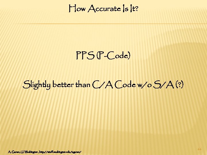 How Accurate Is It? PPS (P-Code) Slightly better than C/A Code w/o S/A (?