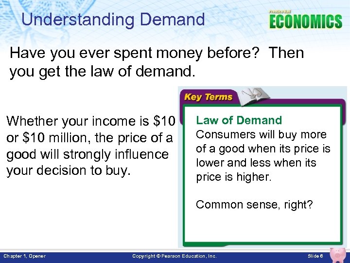 Understanding Demand Have you ever spent money before? Then you get the law of