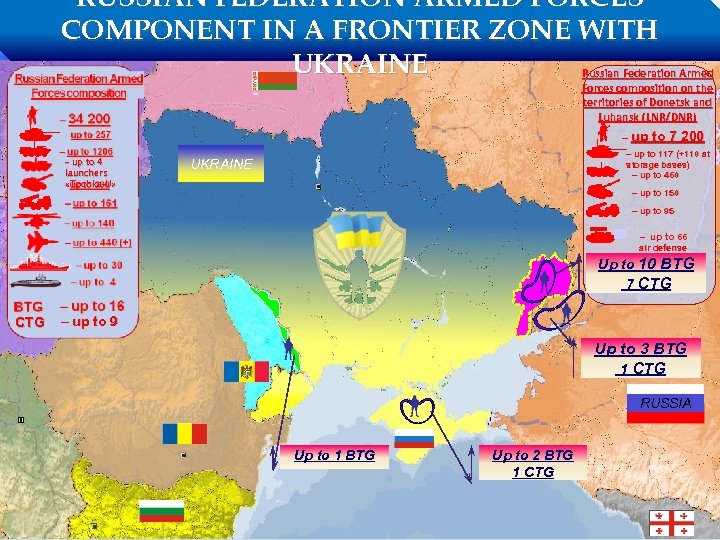 RUSSIAN FEDERATION ARMED FORCES COMPONENT IN A FRONTIER ZONE WITH UKRAINE Russian Federation Armed