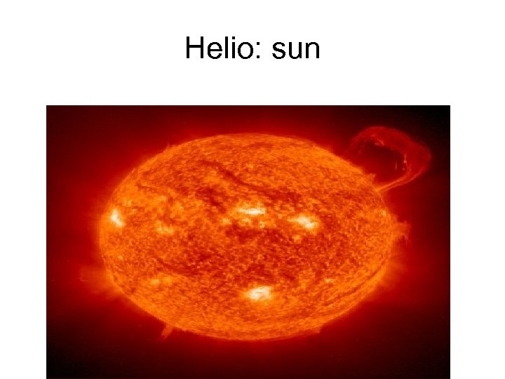 Helio: sun 
