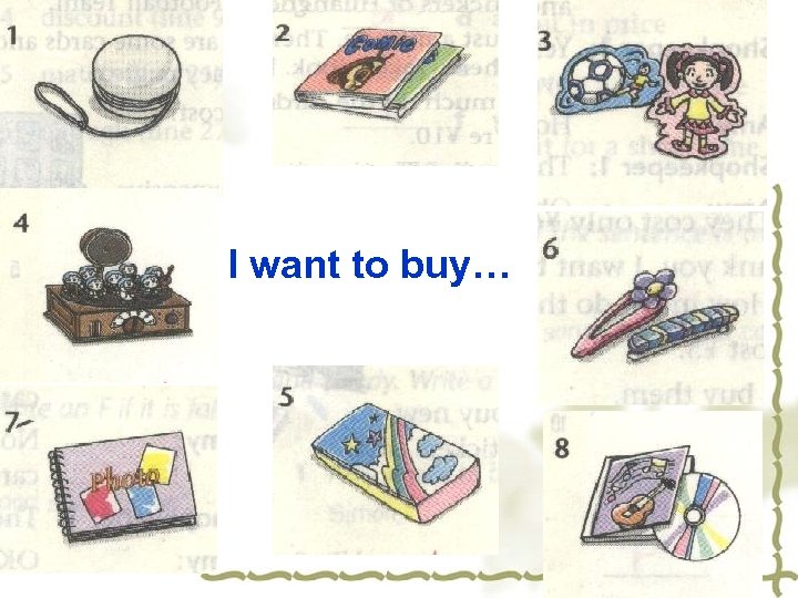 I want to buy… 