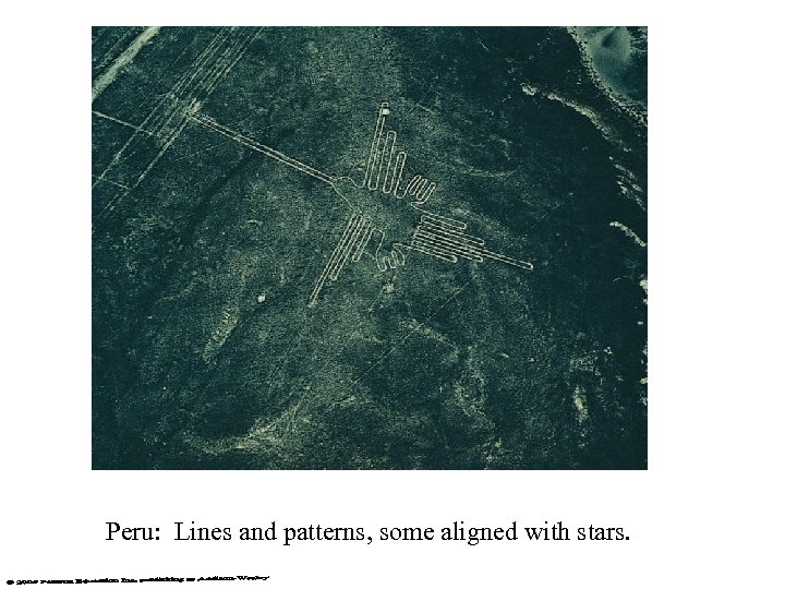Peru: Lines and patterns, some aligned with stars. 
