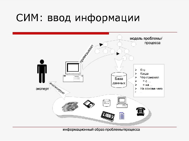 СИМ: ввод информации 