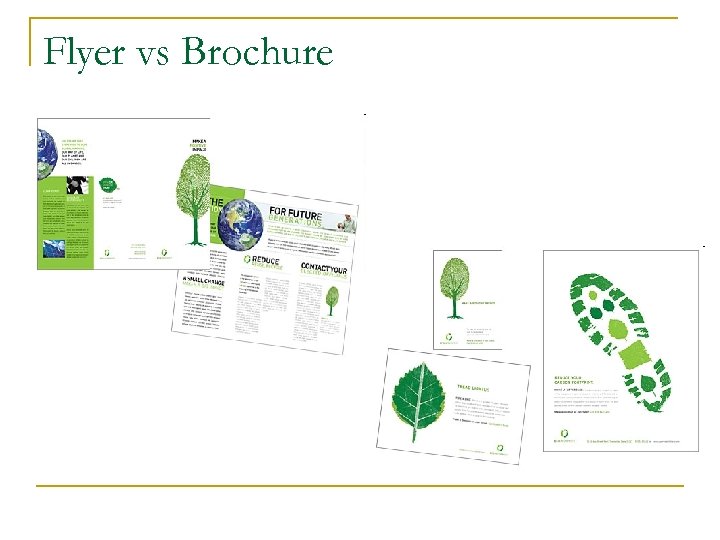 Flyer vs Brochure 