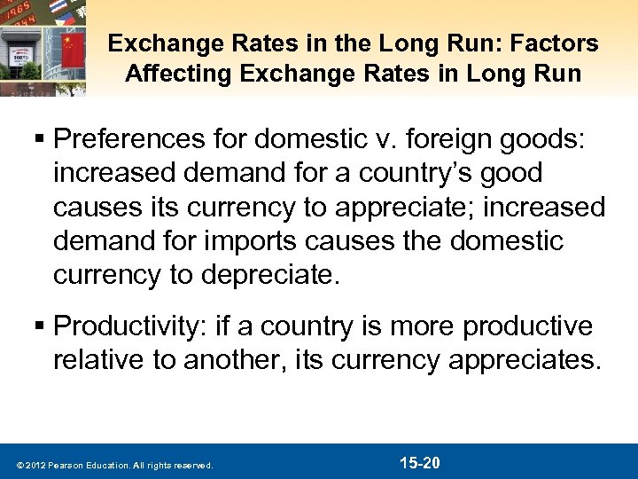 Exchange Rates in the Long Run: Factors Affecting Exchange Rates in Long Run §