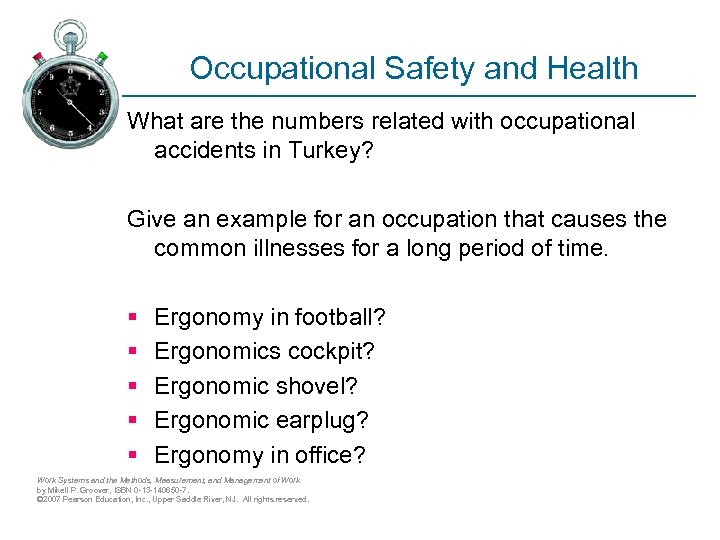 Occupational Safety and Health What are the numbers related with occupational accidents in Turkey?