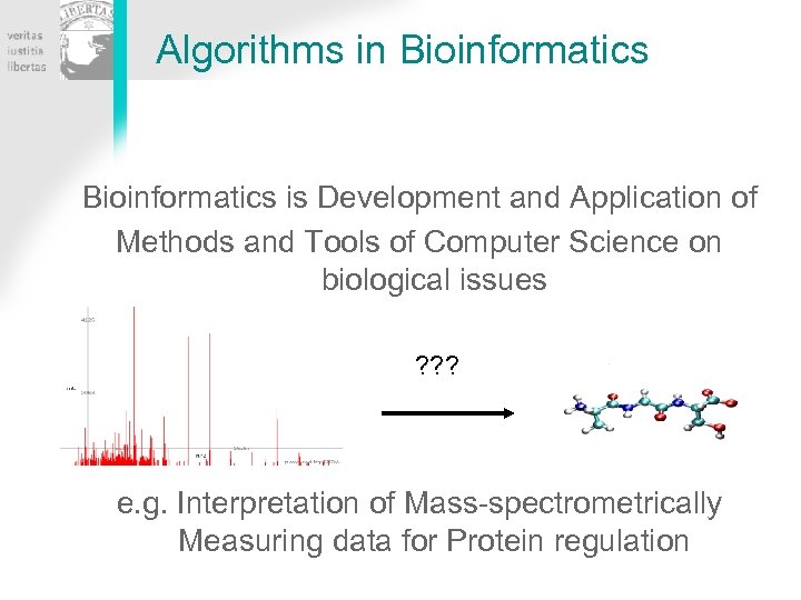 Algorithms in Bioinformatics is Development and Application of Methods and Tools of Computer Science