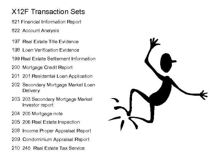 X 12 F Transaction Sets 821 Financial Information Report 822 Account Analysis 197 Real