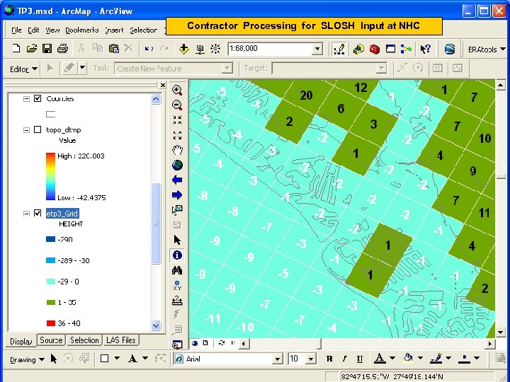 Contractor Processing for SLOSH Input at NHC 