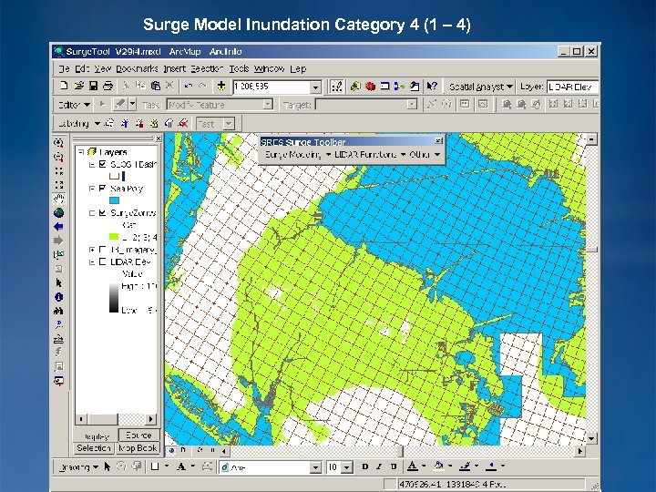 Surge Model Inundation Category 4 (1 – 4) 