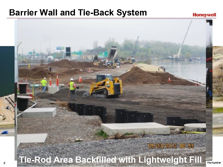 Barrier Wall and Tie-Back System 8 Crane Pad Poured over Tie-Rod Installation of the
