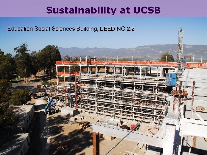 Sustainability at UCSB Education Social Sciences Building, LEED NC 2. 2 