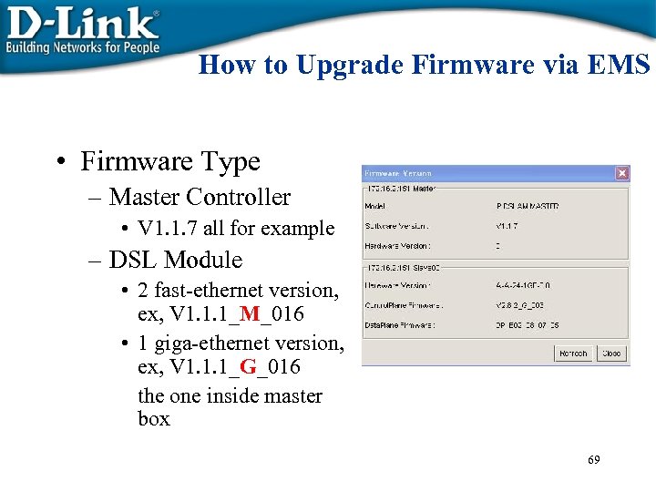 How to Upgrade Firmware via EMS • Firmware Type – Master Controller • V