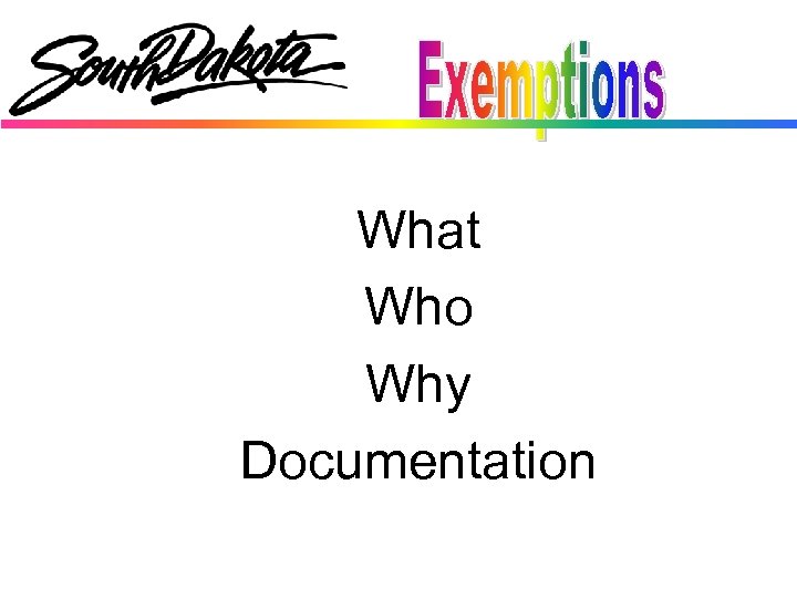 What Who Why Documentation 