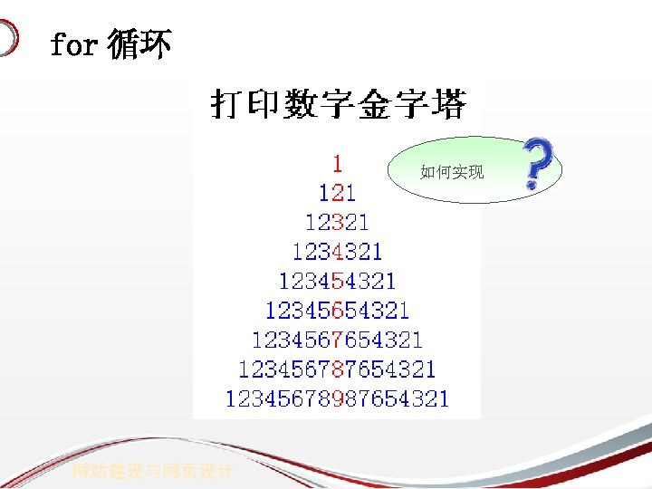 for 循环 如何实现 网站建设与网页设计 