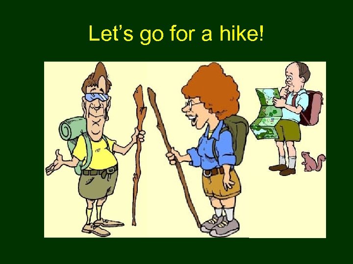 Let’s go for a hike! 