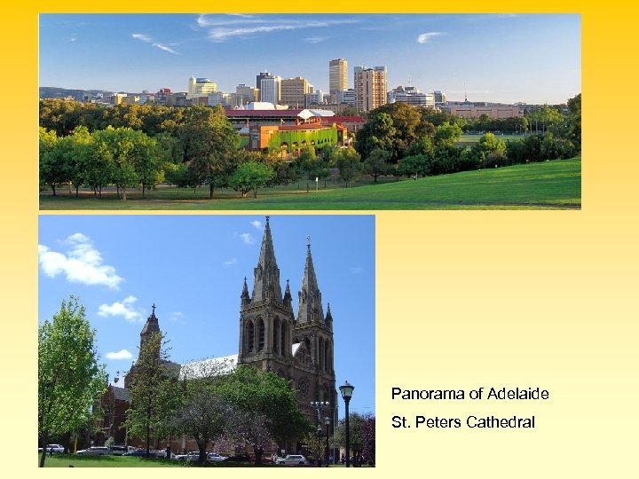 Panorama of Adelaide St. Peters Cathedral 