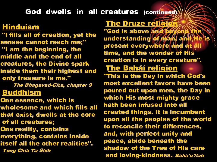 God dwells in all creatures Hinduism 