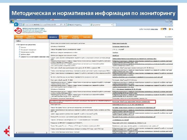 Методическая и нормативная информация по мониторингу 