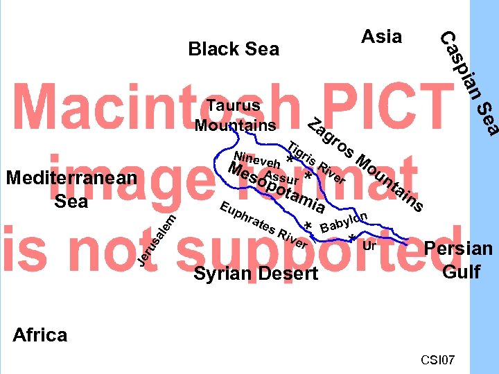 ian sp Black Sea Tig ris gr os e Me A h * Rive