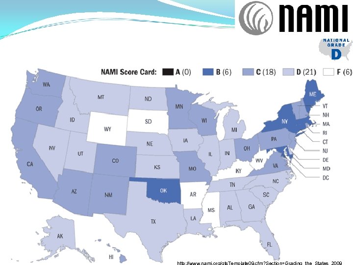 http: //www. nami. org/gts. Template 09. cfm? Section=Grading_the_States_2009 